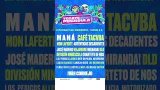 ¡LINE UP OFICIAL ☆ Tecate Peninsula 2024 • Apodaca Group  Tijuana [upl. by Narag]