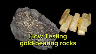 Testing goldbearing rocks involves following some simple steps [upl. by Durante]