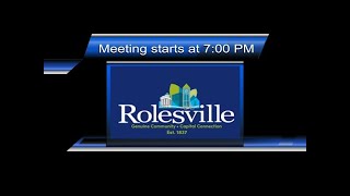 Rolesville Regular Meeting  August 6 2024 [upl. by Giglio]