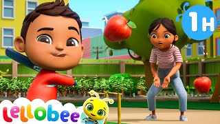 Lets Play Cricket 🌻Lellobee City Farm  Kids Playhouse Song Mix [upl. by Ritchie]