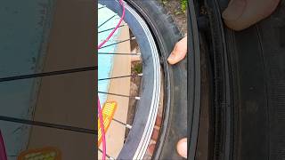 Every Cyclist Should Know This Trick How to Easily Put on a Bicycle Tire shorts bike tips [upl. by Nehepts914]