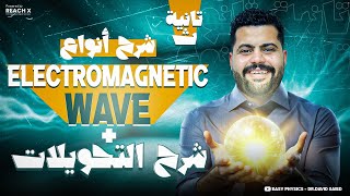 شرح انواع ال Electromagnetic wave وشرح التحويلات  physics senior 2 first term [upl. by Fae]