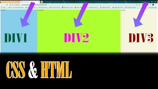 Aligning Divs Side by Side CSS amp HTML tutorial [upl. by Enelehcim833]