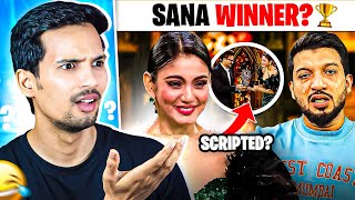 SANA MAKBUL WINS BIGG BOSS OTT3 😱😱ADITYA RAWAT [upl. by Aneloaup]