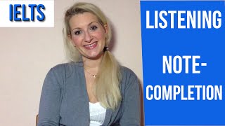 IELTS Listening TIPS for NoteCompletion tasksenglish vid [upl. by Lezti]