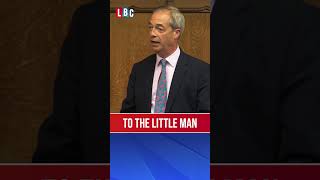 Nigel Farage launches scathing attack in first Commons address  LBC [upl. by Llener]