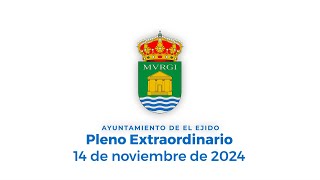 Pleno Extraordinario 14 de noviembre de 2024 [upl. by Enneillij]