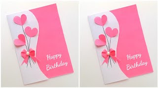 Easy Beautiful 🤩 Birthday Card 2022 • Birthday greeting card for bestfriend • handmade birthday card [upl. by Algar]