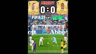 Haaland Vs Mbappe Penalty Kicks From FIFA 21 To FC 25  FIFA Evolution haalandvsmbappe shorts [upl. by Murdocca142]