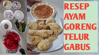 RESEP AYAM GORENG TELUR GABUS  AYAM KRISPI  AYAM KRIUK VERSI TELUR GABUS [upl. by Manda604]