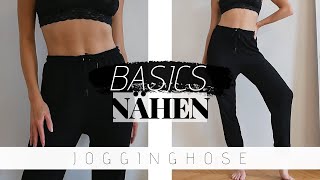 Jogginghose selber machen  simple KleiderschrankBASICS nähen OHNE Schnittmuster [upl. by Acinaj]