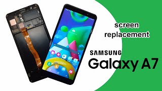 Samsung Galaxy A7 2018 A750  Display Assembly Replacement  Screen Replacement [upl. by Penny58]