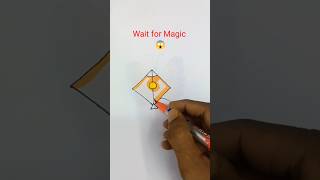 Easy Kite 🪁😱 Kite Drawing Shorts Diy Art Craft Viral Trending [upl. by Fortunia]