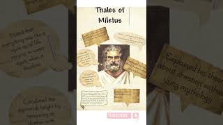 who was Thales of Miletus The Father of Western Philosophy history fact philosophy philosophie [upl. by Darum990]