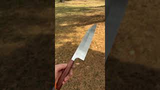 210mm gyuto finished up bladesmithing gyuto handmade knifemaking [upl. by Deerc801]