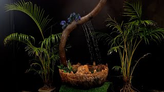 Amazing DIY Bonsai Water Fountain  How To Make Fountain  Fountain Making Ideas  RusticKraft [upl. by Razaele]