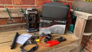 Oreetga 5000 Amp Car Jump Starter With Inflator InflatorDeflator Compressor Review [upl. by Cadmar]