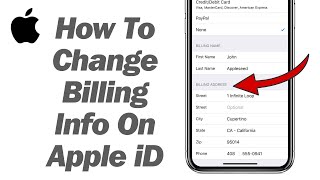 How To Change Apple iD Billing Information On iPhone iPad  2024 [upl. by Petula182]