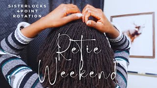 SISTERLOCS SELF RETIE  4 POINT ROTATION [upl. by Deyas]