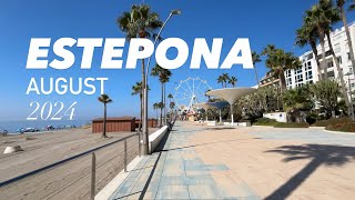 ESTEPONA CENTRAL BEACH August 2024 [upl. by Nnyleimaj]