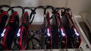 3300 Hs XMR 140 MHs ETH Mining Rig im Selbstbau für Monero  Ethereum mit Linux [upl. by Ybbil]