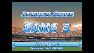 MLB Power Pros Wii Florida Marlins Season NLDS Game 3 STL  FLA [upl. by Attesoj]