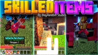 SKILLED ITEMS 020 Big Update Addon Showcase  Minecraft Bedrock Edition [upl. by Oren]