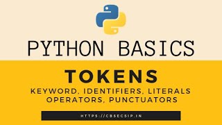 Tokens in Python [upl. by Valeda494]