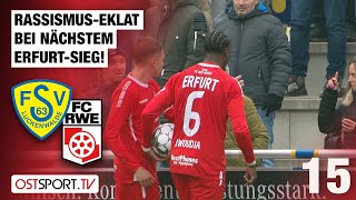 RassismusEklat bei nächstem ErfurtSieg Luckenwalde  RotWeiß Erfurt  Regionalliga Nordost [upl. by Alegnasor]