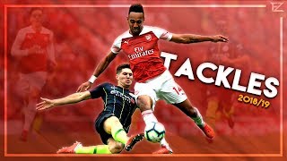 Amazing Tackles amp Defensive Skills in Football ● 201819  HD [upl. by Strohl540]