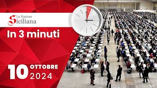 “IN TRE MINUTI” NOTIZIARIO DEL 10 OTTOBRE 2024 [upl. by Einaeg]