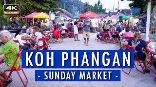 4K Walk  Most Beautiful Scenery Street Food Market in Koh Phangan Thailand 2022 [upl. by Aihsram406]