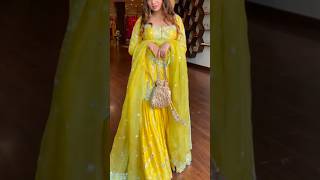 ✨✨✨✨Chandni chauk ke Khubsurat Sharara suit ke naye design haldi function shorts [upl. by Lytsirhc36]