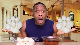 24 BOILED EGGS CHALLENGE [upl. by Aihsenot995]