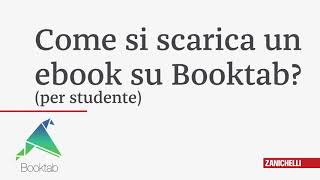 Booktab  Come si scarica un libro studente [upl. by Bork]