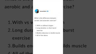 What’s the difference between aerobic and anaerobic exercise and how are each fueled muscle [upl. by Llenaj]