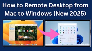 How to Remote Desktop from Mac to Windows ✅New 2025  Access a Windows computer from Mac [upl. by Prosser339]