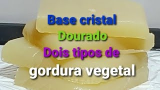 Como fazer base glicerinada cristal dourado vegetal [upl. by Grani842]