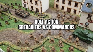 Warlord Games Bolt Action battle report German Grenadiers vs British Commandos [upl. by Goldina]