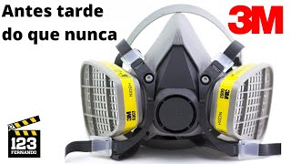 MÁSCARA RESPIRATÓRIA SEMIFACIAL 3M Respirador 6200 Com Filtros P Odores Gases Ácidos 6003 e Poeira [upl. by Mckenzie]