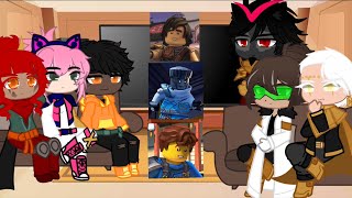 Ninjago Dragons Rising react part 13 Gacha Ninjago Cole Jay Zane [upl. by Waddell724]