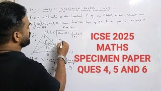 icse maths specimen paper 2025 solution icse mathematics specimen question paper solved 2025 [upl. by Aicenav722]