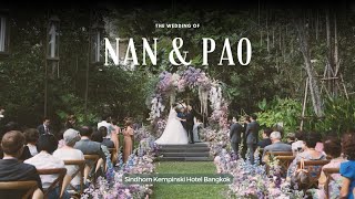 MUG  Nan amp Pao Wedding at Sindhorn Kempinski Hotel Bangkok [upl. by Garrot410]