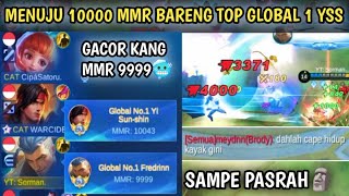 Gue Mencoba Meraih 10K MMR Bareng Top Global 1 YSS  Mobile Legends [upl. by Oby]