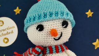 🌟☃️⛄VIDEO 2 LES BRAS ET LES MOUFLES DU BONHOMME DE NEIGE ☃️☃️✨amigurumiscrochet amigurumiaction [upl. by Arnulfo]