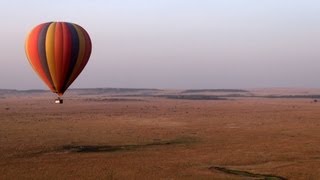 Kenya Hot air balloon safari over Masai Mara [upl. by Weinhardt]