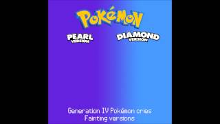 Generation IV Pokémon cries  Fainting versions [upl. by Brenton]