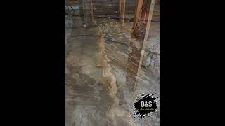 Applying high gloss concrete sealer [upl. by Goldi]