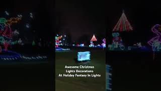 Awesome Christmas Lights Decorations At Holiday Fantasy In Lights [upl. by Esinned]