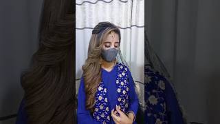 Pakistani bridal open hairstyle hairstyle ytshorts shorts ytviral hairstyles hairdo [upl. by Doownyl]